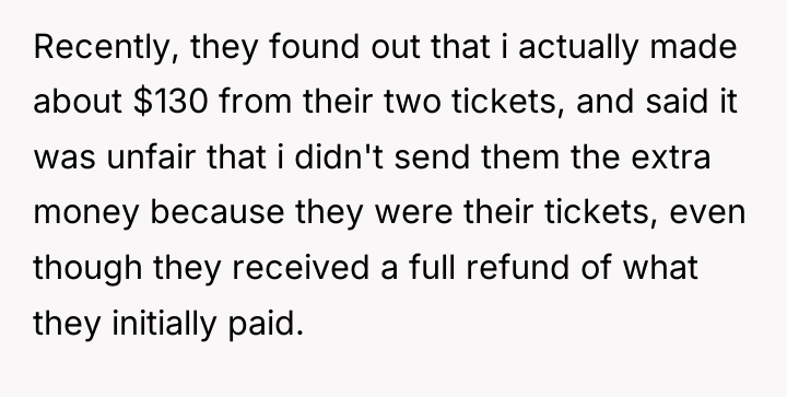 Recently, they found out that i actually made about $130...