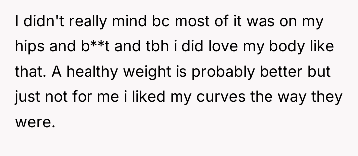 I didn't really mind bc most of it was on...