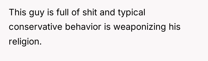 This guy is full of shit and typical conservative behavior...