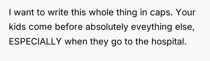I want to write this whole thing in caps. Your...