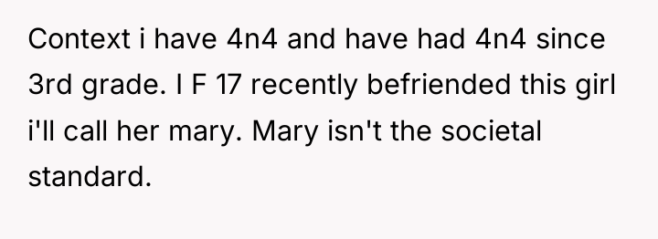 Context i have 4n4 and have had 4n4 since 3rd...