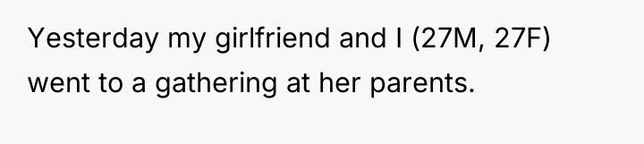 Yesterday my girlfriend and I (27M, 27F) went to a...