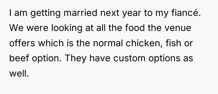 I am getting married next year to my fiancé. We...