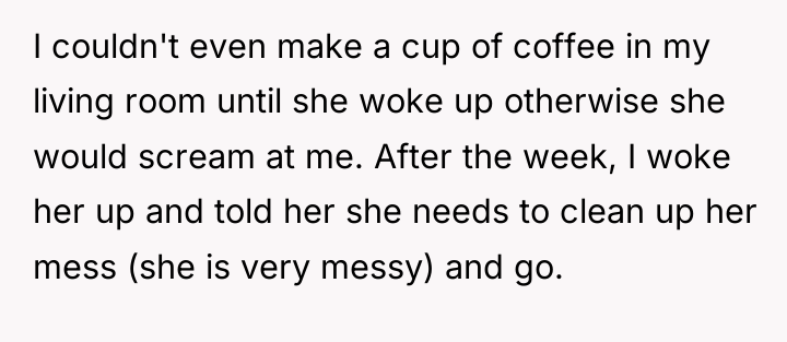 I couldn't even make a cup of coffee in my...