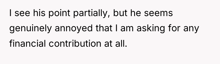 I see his point partially, but he seems genuinely annoyed...