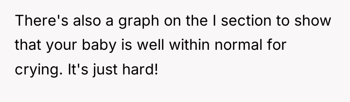 There's also a graph on the I section to show...