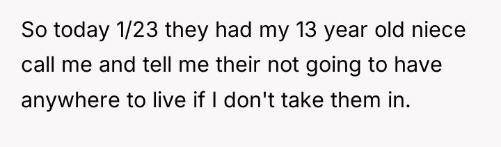 So today 1/23 they had my 13 year old niece...