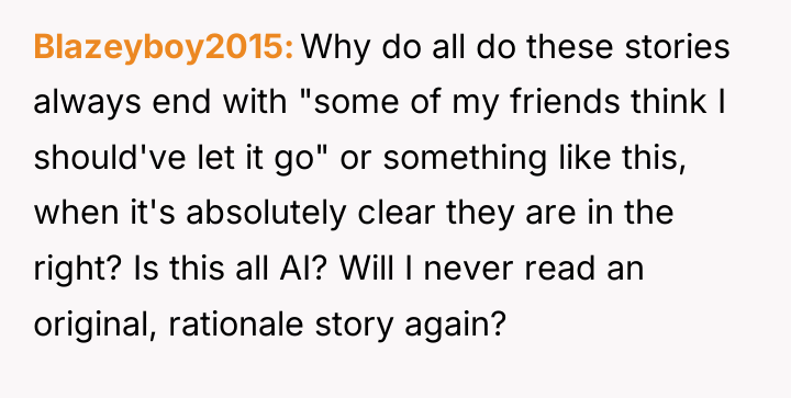 Blazeyboy2015 Why do all do these stories always end with...