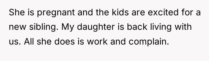 She is pregnant and the kids are excited for a...