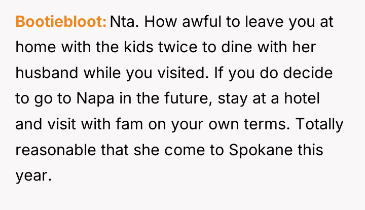 Bootiebloot Nta. How awful to leave you at home with...
