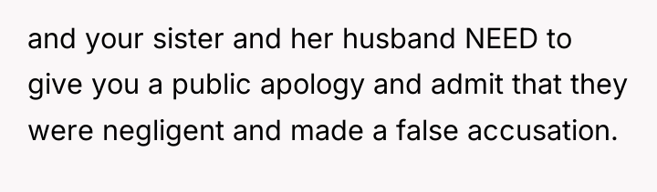 and your sister and her husband NEED to give you...