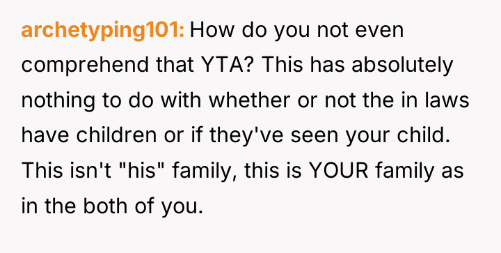 archetyping101 How do you not even comprehend that YTA? This...
