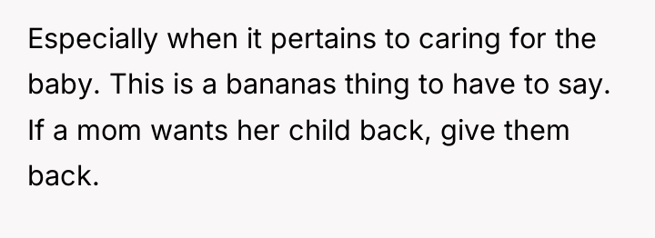 Especially when it pertains to caring for the baby. This...