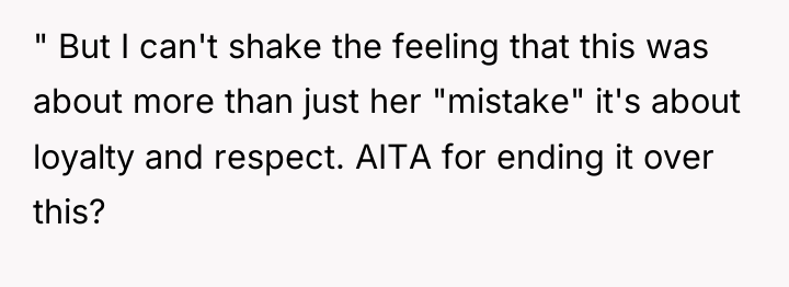 " But I can't shake the feeling that this was...