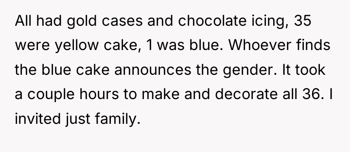 All had gold cases and chocolate icing, 35 were yellow...
