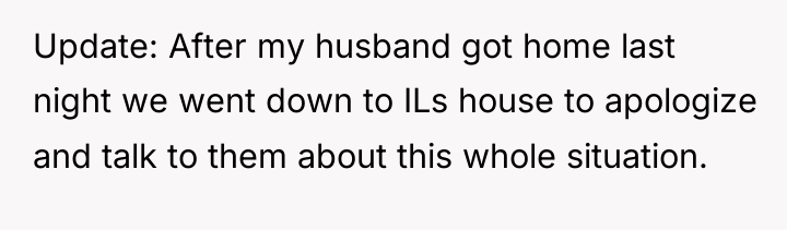 Update: After my husband got home last night we went...