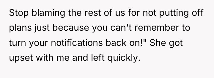 Stop blaming the rest of us for not putting off...