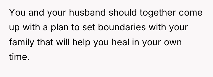 You and your husband should together come up with a...