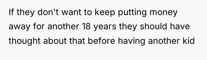 If they don't want to keep putting money away for...