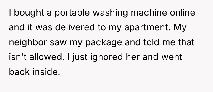 I bought a portable washing machine online and it was...