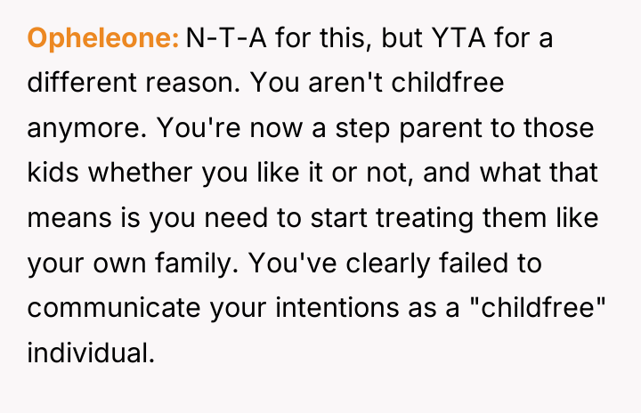 Opheleone N-T-A for this, but YTA for a different reason....