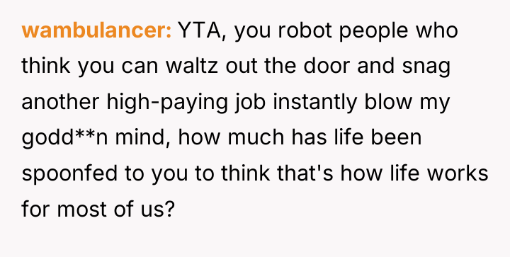 wambulancer YTA, you robot people who think you can waltz...