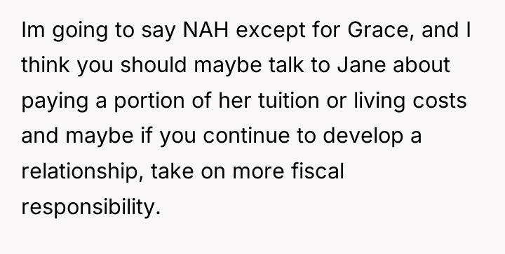 Im going to say NAH except for Grace, and I...