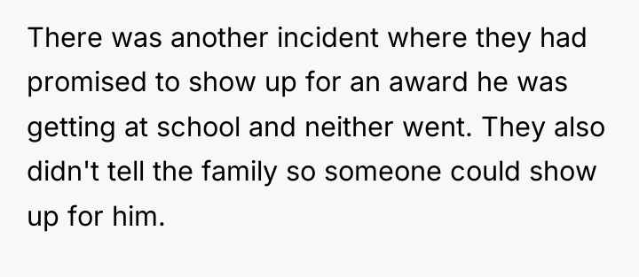 There was another incident where they had promised to show...