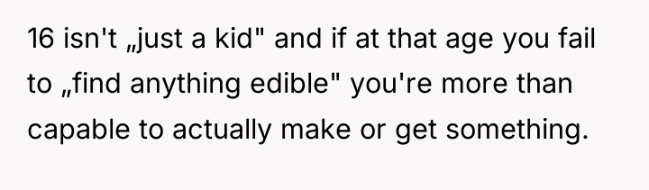 16 isn't „just a kid" and if at that age...