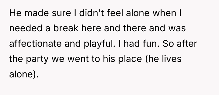 He made sure I didn't feel alone when I needed...