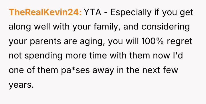 TheRealKevin24 YTA - Especially if you get along well with...