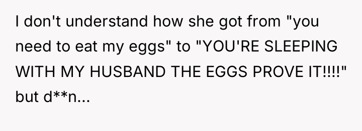 I don't understand how she got from "you need to...