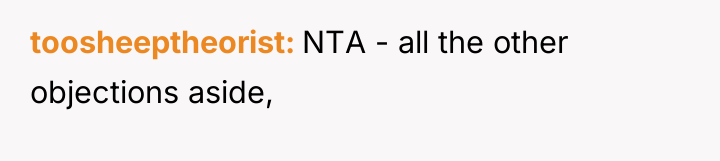 toosheeptheorist NTA - all the other objections aside,