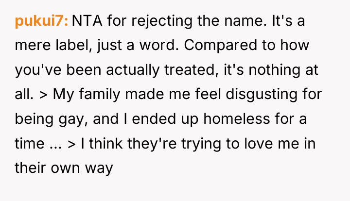 pukui7 NTA for rejecting the name. It's a mere label,...