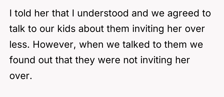 I told her that I understood and we agreed to...
