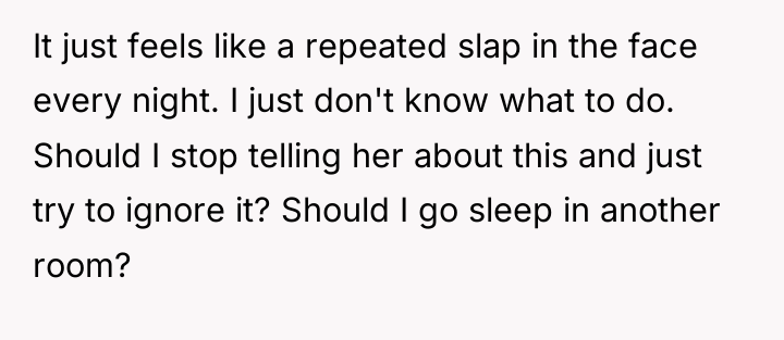 It just feels like a repeated slap in the face...