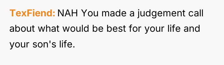 TexFiend NAH You made a judgement call about what would...
