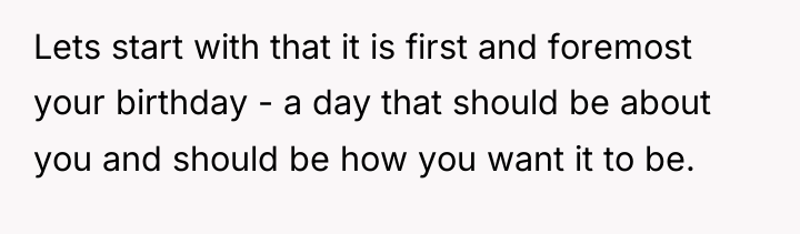 Lets start with that it is first and foremost your...