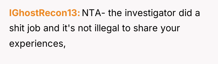 IGhostRecon13 NTA- the investigator did a shit job and it's...