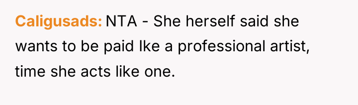 Caligusads NTA - She herself said she wants to be...