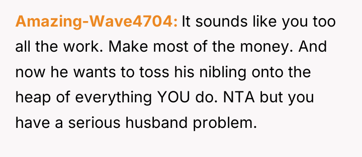 Amazing-Wave4704 It sounds like you too all the work. Make...