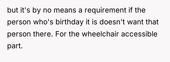 but it's by no means a requirement if the person...