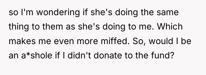 so I'm wondering if she's doing the same thing to...