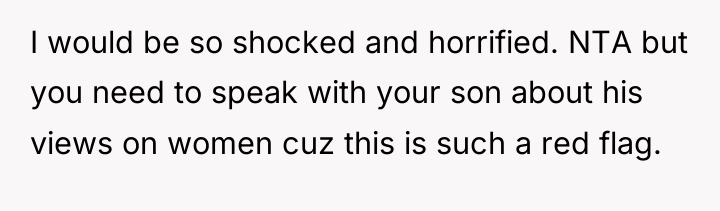 I would be so shocked and horrified. NTA but you...