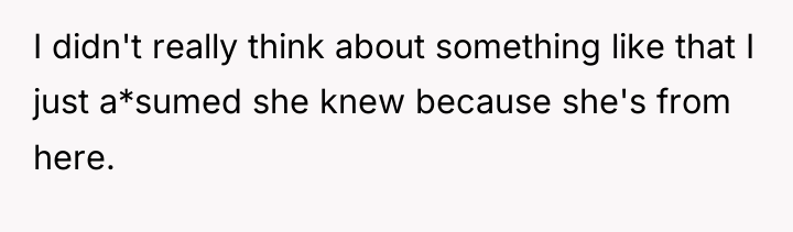 I didn't really think about something like that I just...