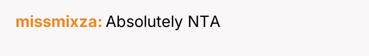 missmixza Absolutely NTA
