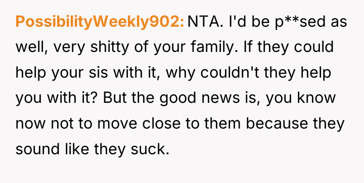PossibilityWeekly902 NTA. I'd be p**sed as well, very shitty of...