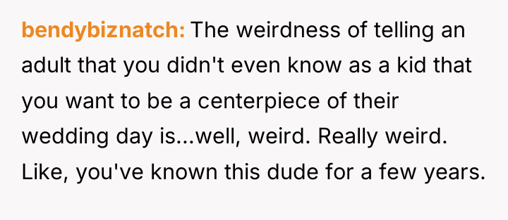 bendybiznatch The weirdness of telling an adult that you didn't...