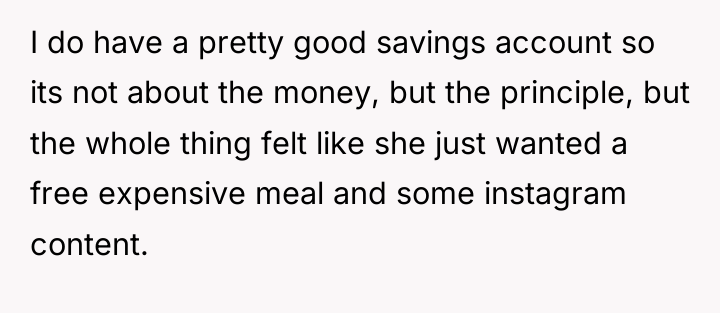I do have a pretty good savings account so its...