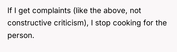 If I get complaints (like the above, not constructive criticism),...